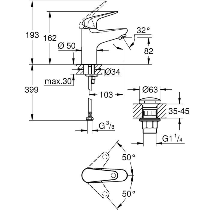 Змішувач Grohe Swift S (24318001) зображення 4