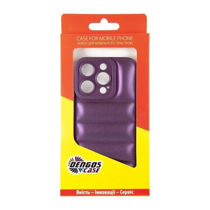 Чехол для мобильного телефона Dengos iPhone 15 Pro Case + Glass (Purple) (DG-KM-81) изображение 3