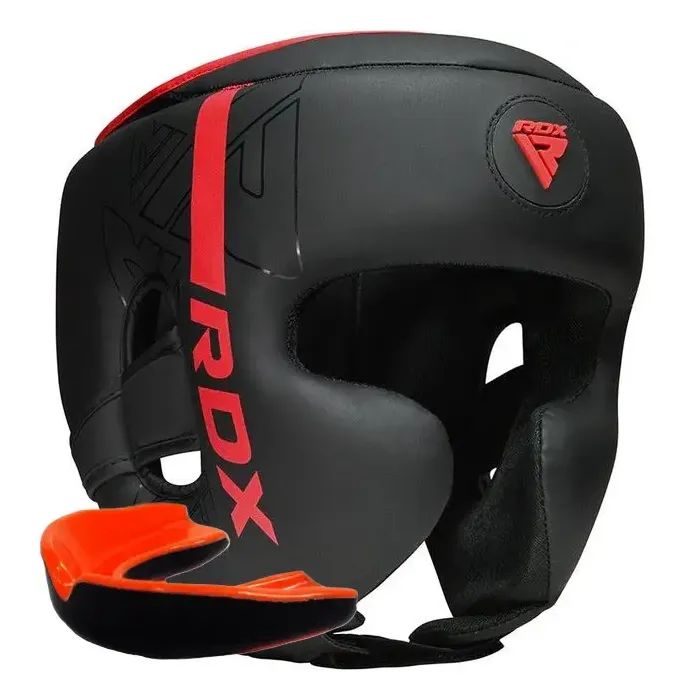 Боксерский шлем RDX F6 KARA Matte White XL (HGR-F6MW-XL)