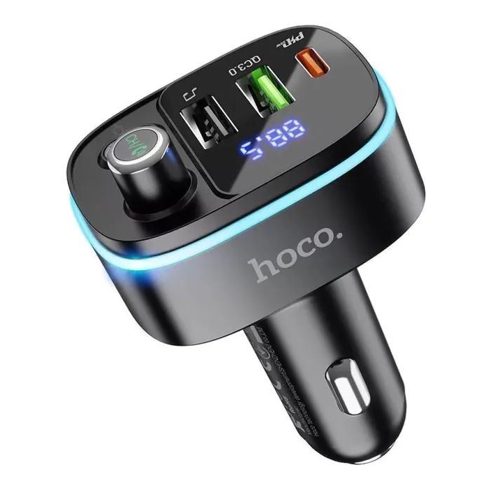 FM модулятор HOCO E62, Black, Box зображення 2