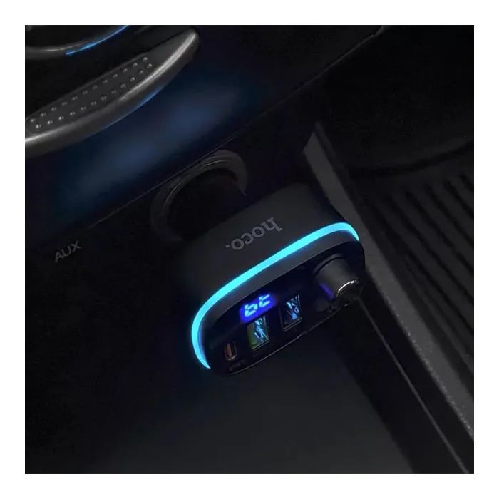 FM модулятор HOCO E62, Black, Box зображення 7