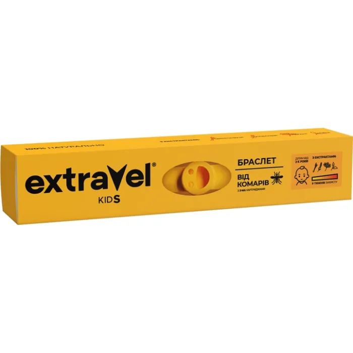 Браслет от насекомых Extravel Kids От комаров с сменным картриджем (4820184441552)