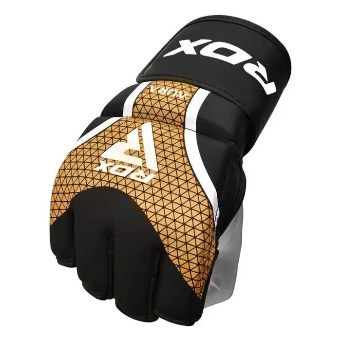 Рукавички для MMA RDX Aura Plus T-17 Black Golden L (GGR-T17BGL-L+) зображення 4