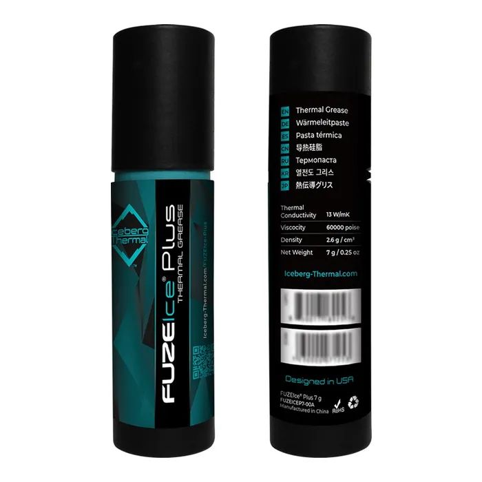 Термопаста Iceberg Thermal FUZEIce Plus 7g (BLACKICEP8G-00A) изображение 4
