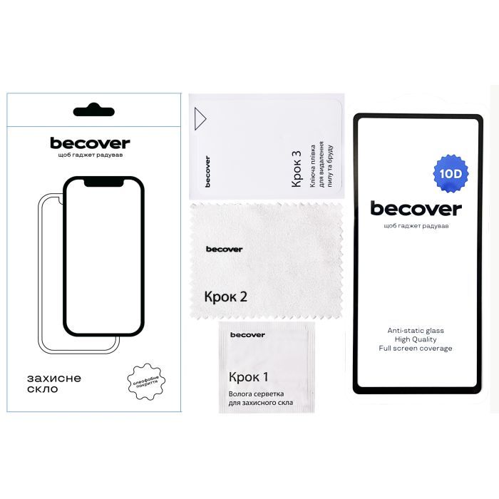 Скло захисне BeCover Google Pixel 7a 10D Black (711490) зображення 2