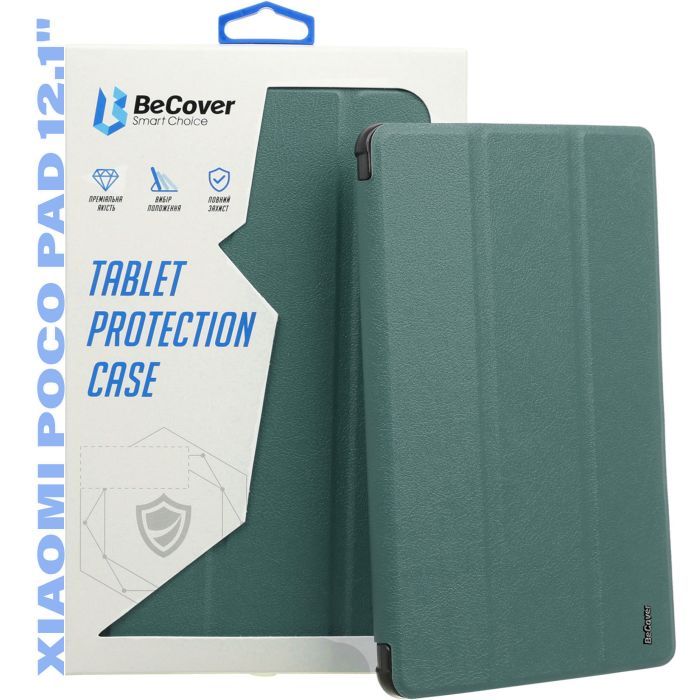 Чехол для планшета BeCover Smart Case Xiaomi Poco Pad 12.1" Dark Green (711561)