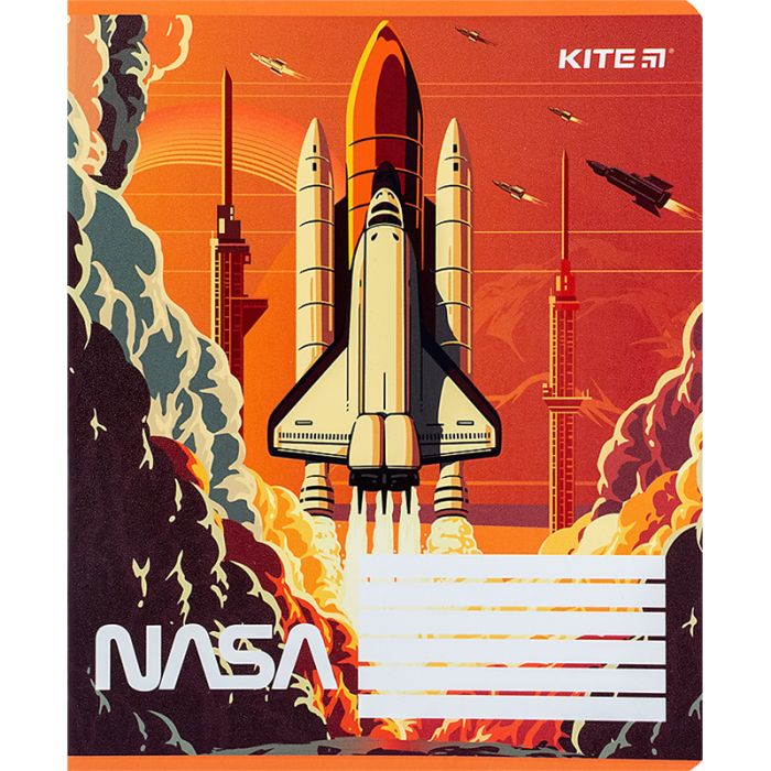 Тетрадь Kite NASA 12 листов, линия (NS24-234) изображение 3