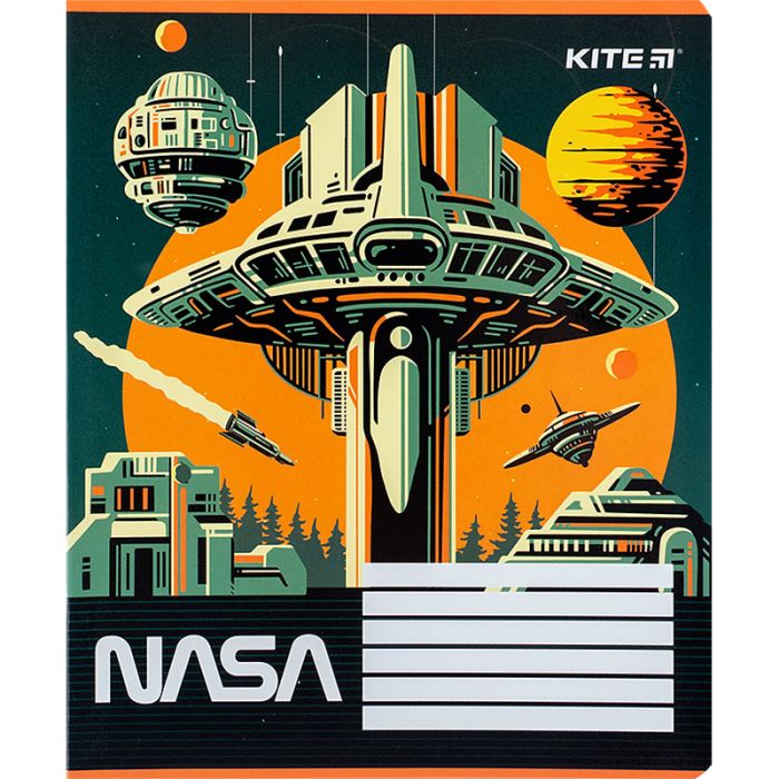Тетрадь Kite NASA 12 листов, линия (NS24-234) изображение 6