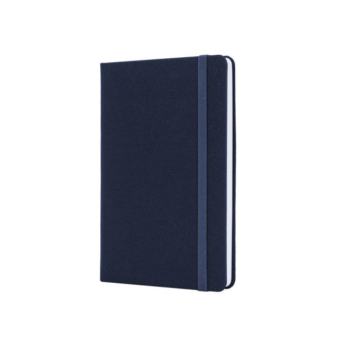 Книга записна Optima А5 NAMIB, тверда обкладинка, гумка, білий блок клітинка, синій (O27101-02)