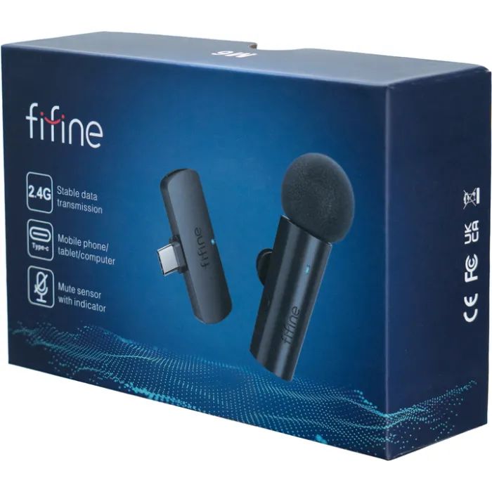 Мікрофон Fifine M6 Wireless Black (M6) зображення 4