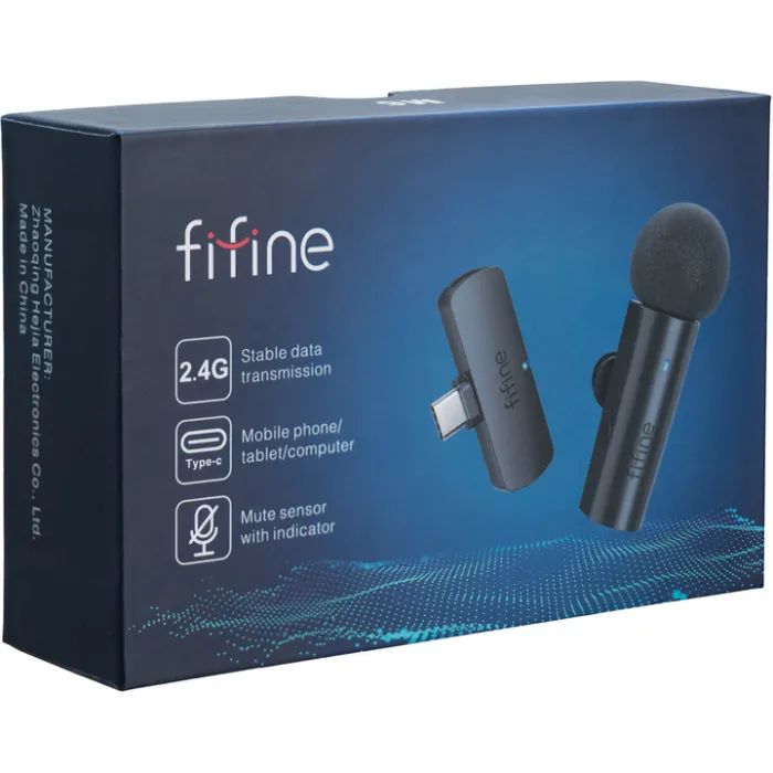 Мікрофон Fifine M6 Wireless Black (M6) зображення 5