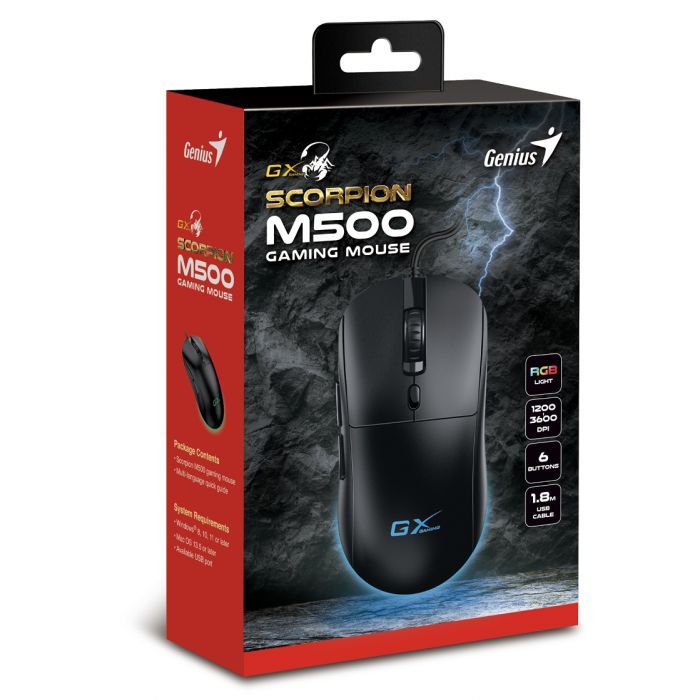 Мишка Genius Scorpion M500 USB Black (31040011400) зображення 2
