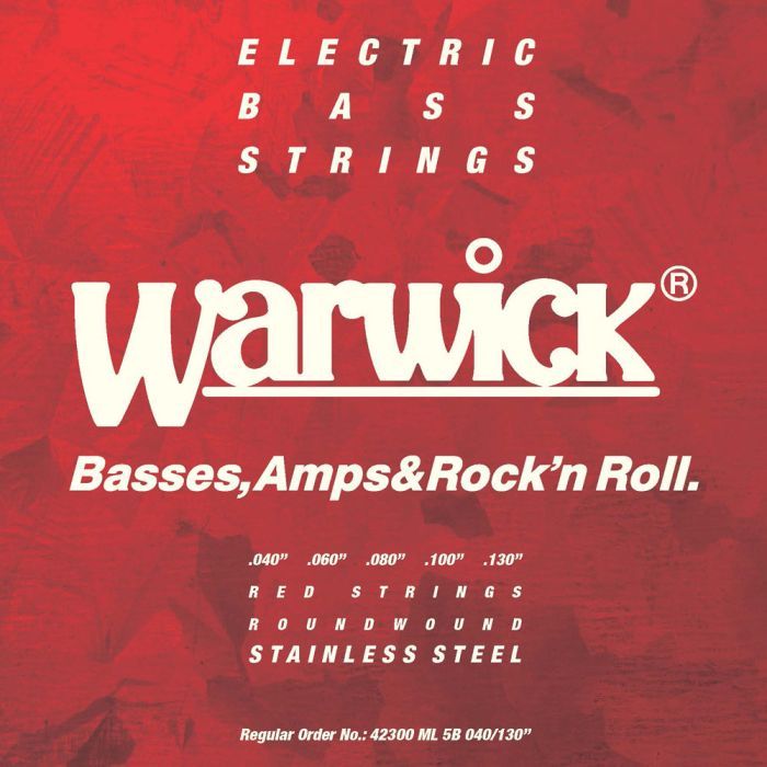 Струны для гитары Warwick Red Stainless Steel Medium Light 5-String (40-130) (42300 ML 5B)