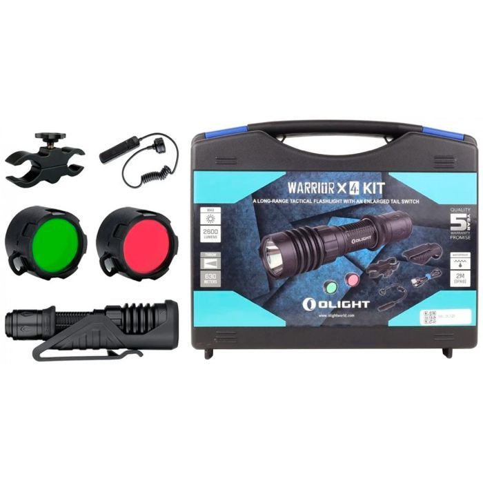 Фонарь Olight Warrior X 4 KIT Matte Black (Warrior X 4 KIT) изображение 7