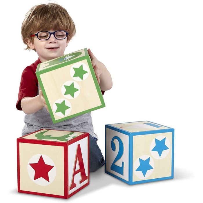 Кубики Melissa&Doug Набір з 3-х великих дерев'яних кубиків (MD30543) зображення 2