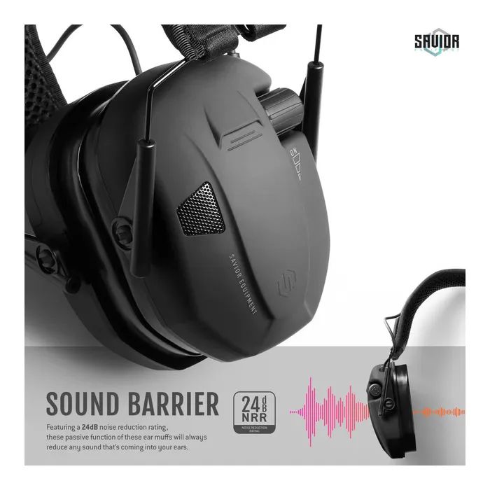 Наушники для стрельбы Savior Apollo Black (EM-APPOLO-BLACK) изображение 2