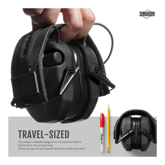 Наушники для стрельбы Savior Apollo Black (EM-APPOLO-BLACK) изображение 5