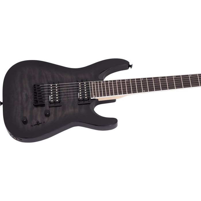 Электрогитара Jackson Guitars JS22Q-7 DKA Dinky Arch TOP HT Transparent Black Burst (231252) изображение 6