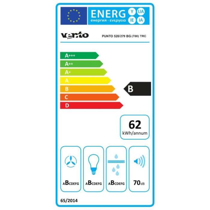 Витяжка кухонна Ventolux PUNTO 520/279 BG (700) TRC зображення 8