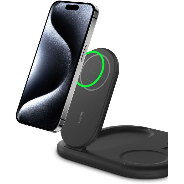 Зарядное устройство Belkin 3in1 Magnetic Foldable iPhone/Watch/AirPods Qi2 15W white (WIZ029VFWH) изображение 9