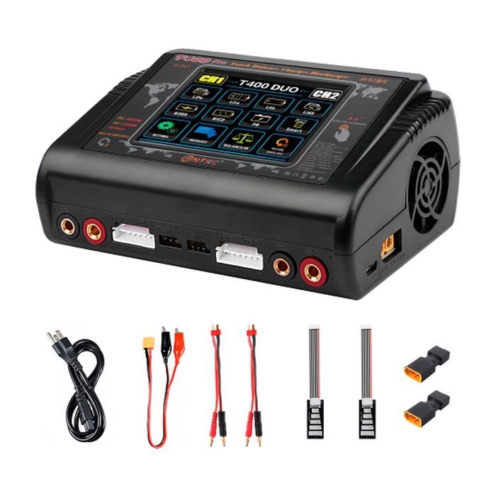 Мережевий зарядний пристрій для АКБ Voltronic HTRCT400 Pro Duo AC200/DC4W (HTRCT400ProDuo) зображення 2