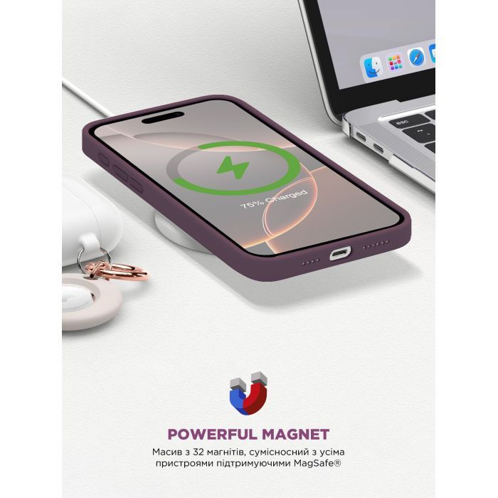 Чехол для мобильного телефона Armorstandart ICON2 MagSafe Apple iPhone 16 Pro Fuchsia (ARM81319) изображение 9