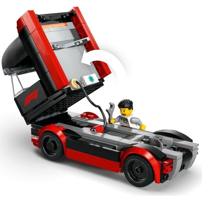 Конструктор LEGO City Вантажівка F1 з автомобілями RB20 та AMR24 (60445) зображення 5