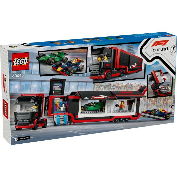 Конструктор LEGO City Вантажівка F1 з автомобілями RB20 та AMR24 (60445) зображення 8