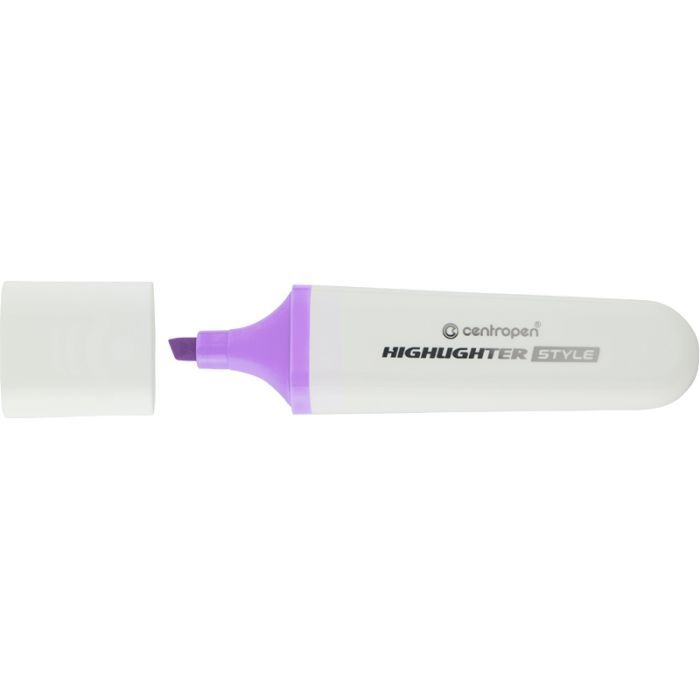Маркер Centropen текстовий Highlighter Style 1-4,6 мм клин. пастельний ліловий (6252/57)