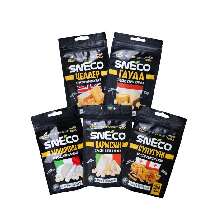 Сыр сушеный snEco Small 5 упаковок по 14 г (4823095054972)