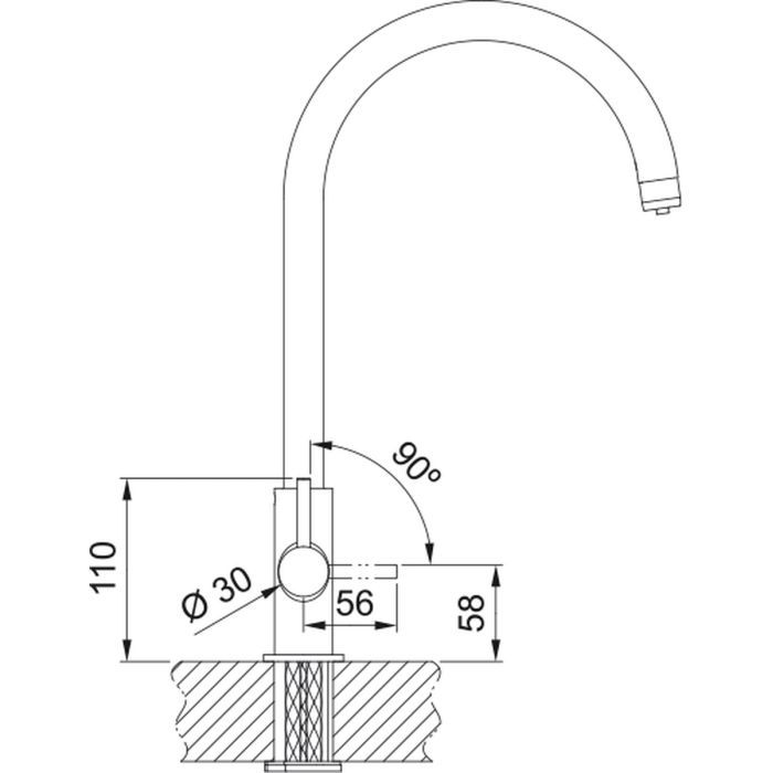 Смеситель Franke Lina Clear Water (160.0702.660) изображение 2