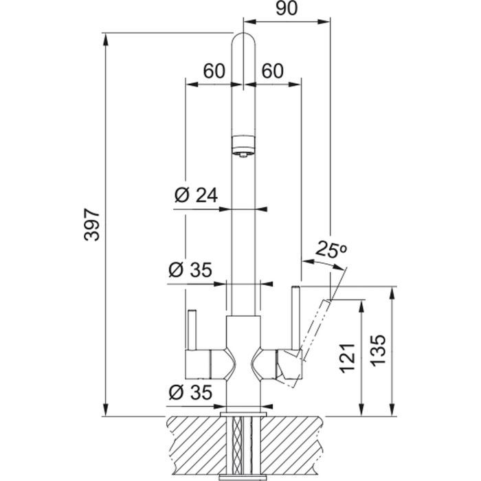 Смеситель Franke Lina Clear Water (160.0702.660) изображение 4