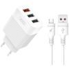 Зарядное устройство XO L72 QC3.0 3USB +micro (XO-L72-MCR)