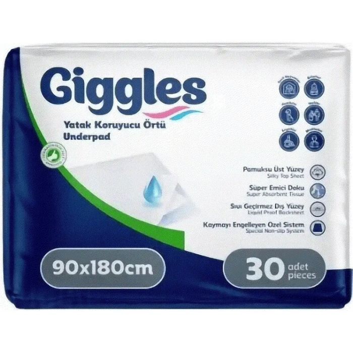 Пеленки для младенцев Giggles 90х180 см 30 шт (8680131206308)