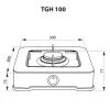 Настольная плита Minola TGH 100 BL изображение 5