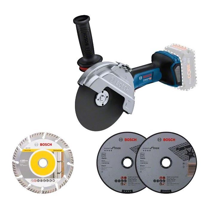 Шліфувальна машина Bosch GWS 182P 125 мм 18V, 2800-9000об/хв, 1.7кг (без АКБ та ЗП) (0.601.9H6.L01) зображення 2