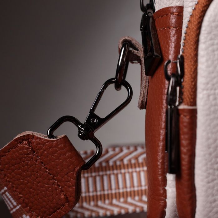 Сумка Vintage Из натуральной кожи Белая (22589) изображение 12