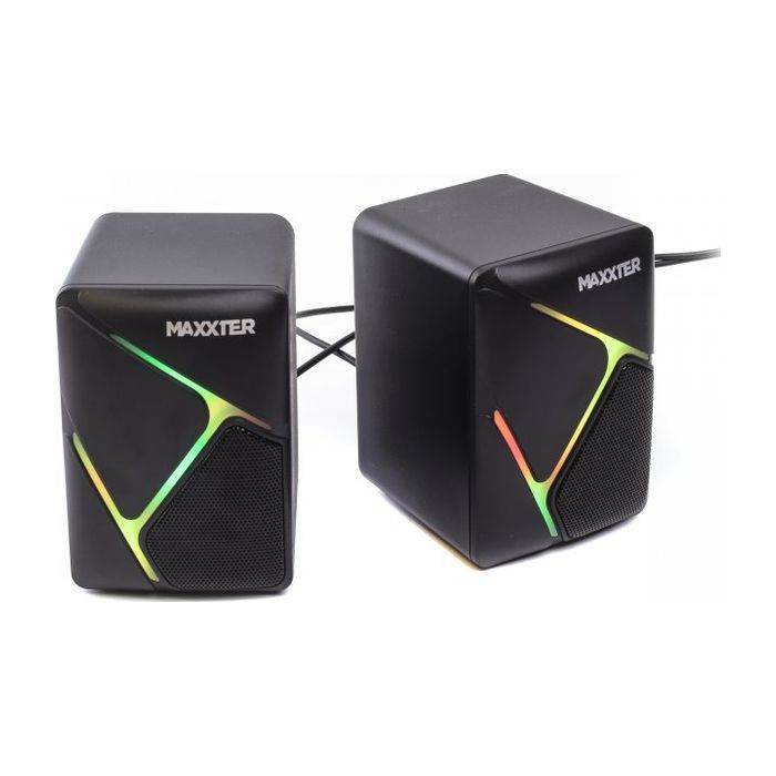 Акустическая система Maxxter CSP-U004RGB USB Black (CSP-U004RGB)
