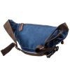 Сумка Vintage Поясная текстильная Синяя (20173) изображение 2