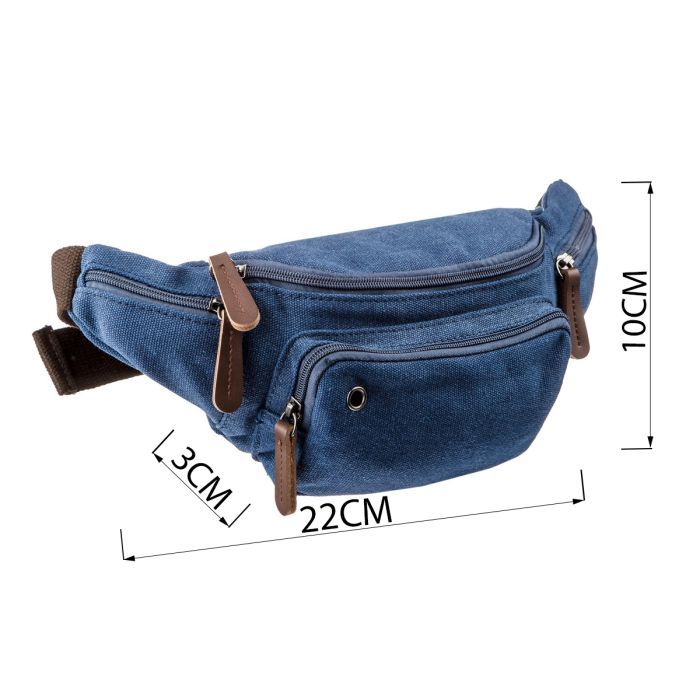 Сумка Vintage Поясная текстильная Хаки (20175) изображение 4