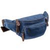 Сумка Vintage Поясная текстильная Синяя (20173)