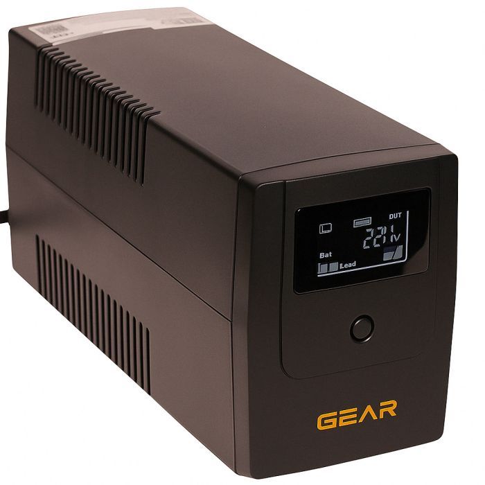 Пристрій безперебійного живлення GEAR GU-600PLCD
