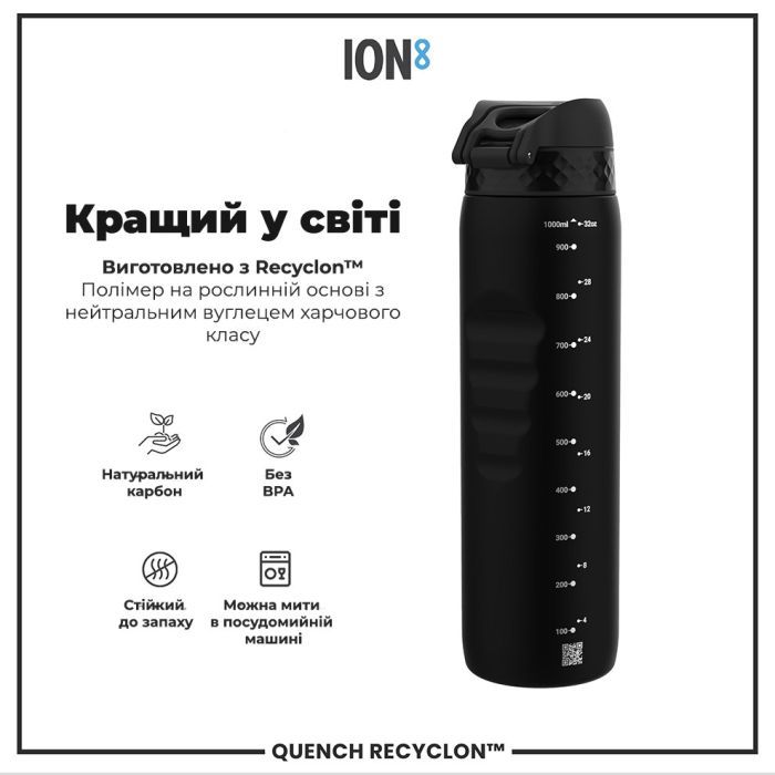 Пляшка для води ION8 OneTouch 1000 мл BPA Free, Rose Quartz (I8RF1000ROS) зображення 6