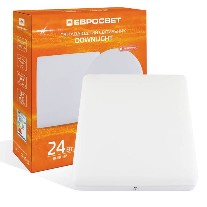 Світильник точковий Євросвітло LED-SS-170-24 6400К без рамки