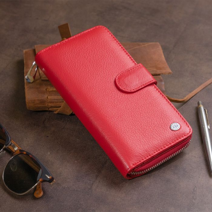Гаманець ST Leather Зі шкіри унісекс Чорний (19300) зображення 11