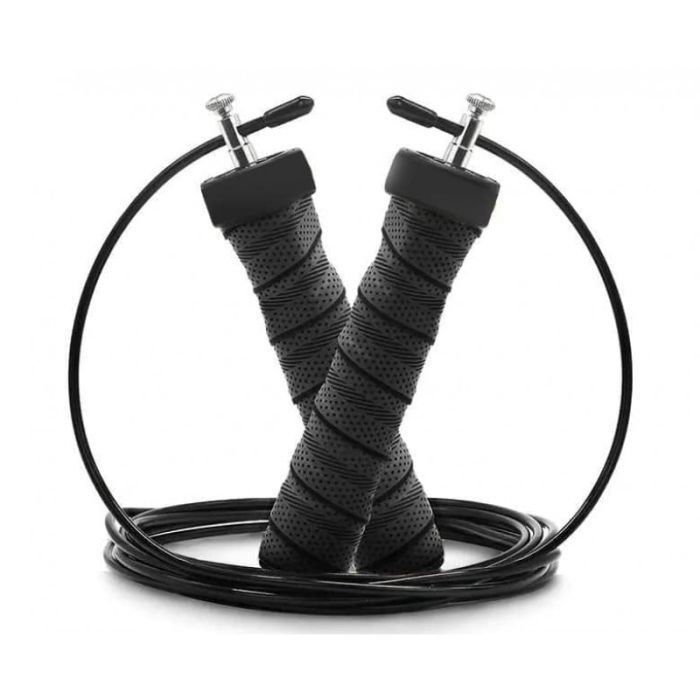 Скакалка 4yourhealth 1146 Cross Weighted Rope 2.5 м Чорна (4YH_1146_Black) зображення 2