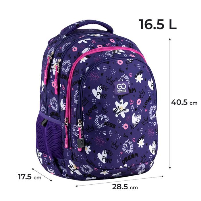 Рюкзак шкільний GoPack Teens 162M-3 (GO25-162M-3) зображення 2