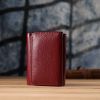 Гаманець ST Leather З натуральної шкіри Бордовий (23077) зображення 10