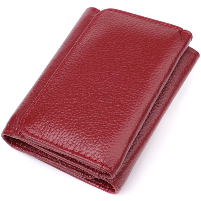 Гаманець ST Leather З натуральної шкіри Бордовий (23077) зображення 2