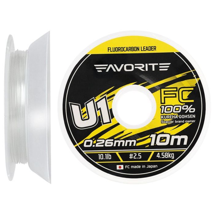 Флюорокарбон Favorite U1 FC 10m 3.5/0.31mm 14.1lb/6.38kg (1693.11.82)